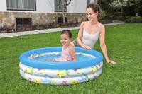 Bestway Opblaasbaar Kinderzwembad 3 Ringen Koraal 102x25 cm +2 Jaar Tuin 51008 - thumbnail