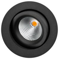 LED inbouwspot 6W zwart draai en kantelbaar 2000 tot 2800K SG 901233 Dim To Warm - thumbnail