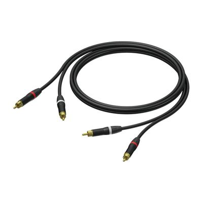 Procab PRA800/1 Prime tulpkabel 2x RCA male - 2x RCA male 1m