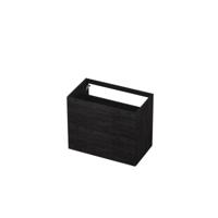 INK - Onderkast 2 Laden Push To Open 65cm Hout Decor - 800x450x650 Mm - Houtskool Eiken - thumbnail