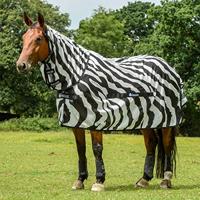 Bucas Buzz-Off Zebra vliegendeken zwart/wit maat:185 - thumbnail