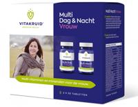 Vitakruid Multi Dag & Nacht Vrouw 100% Vegan 2 x 30 - thumbnail