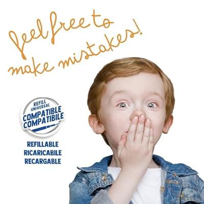 Carioca gelroller Oops Pop, medium, uitwisbaar, doos van 12 stuks, zwart