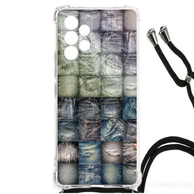 Anti Shock Bumper Case Samsung Galaxy A53 Spijkerbroeken Anti Shock Bumper Case Samsung Galaxy A53 Spijkerbroeken