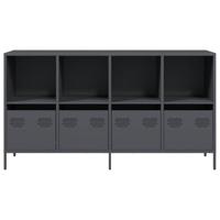 Dressoir 135x39x73,5 cm koudgewalst staal antracietkleurig - thumbnail