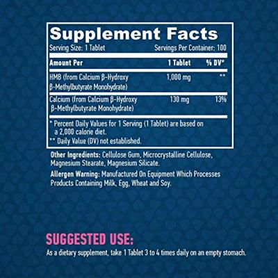 HMB 1000mg Haya Labs 100tabl