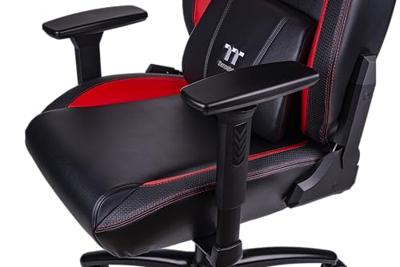 Thermaltake GGC-VCO-BRLWDS-01 gamestoel Gaming leunstoel Gecapitonneerde zitting Zwart, Rood Thermaltake GGC-VCO-BRLWDS-01 gamestoel Gaming leunstoel Gecapitonneerde zitting Zwart, Rood