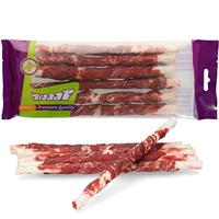 Braaaf Rawhide Twister Rund & Vis (6 st.) - 21 cm - thumbnail
