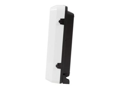 Wandklok perel flipover 31cm zwart wit