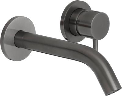 Saqu Eurotrend 2-gats inbouw wastafelmengkraan inclusief inbouwdeel gunmetal