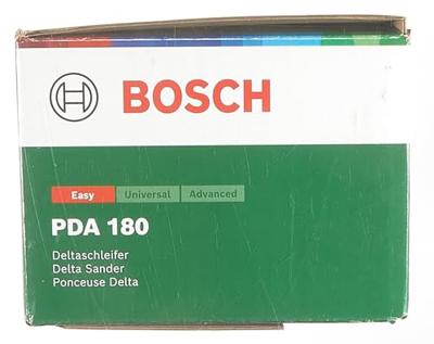 BOSCH Schuurmachine PDA 180 + 3 schuurmiddelen