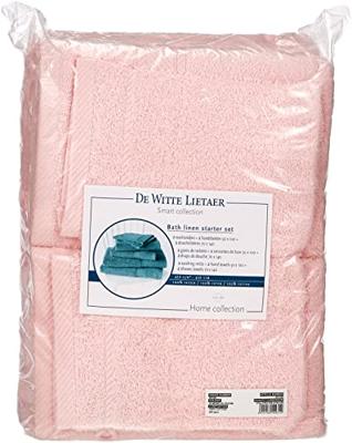 De Witte Lietaer Helene Handdoeken set met washanden Almond Blossom, 6 delig