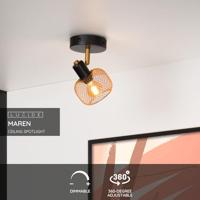 Lucide MAREN - Plafondspot - 1xE14 - Mat Goud / Messing - thumbnail