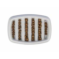 Trixie voerbak slowfeeding kunststof / tpr grijs - thumbnail