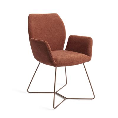 Jesper Home Misaki eetkamerstoel Cosy Copper beehive rose