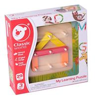 Classic World world mijn houten leerpuzzel, 29dlg. - thumbnail