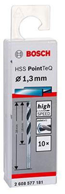 Bosch Accessoires 10X Metaalboor HSS Pointeq 1,3mm - 2608577181 Bosch Accessoires 10X Metaalboor HSS Pointeq 1,3mm - 2608577181