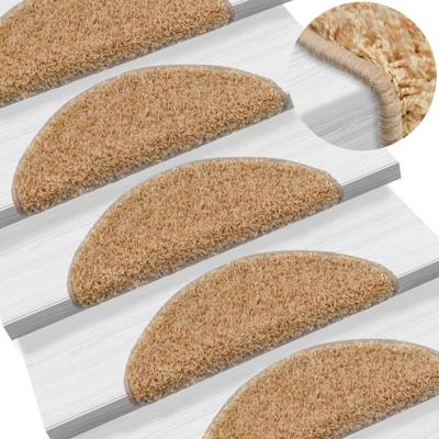 VidaXL Trapmatten 10 st 56x17x3 cm crèmekleurig