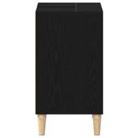 Spoelbakkast 80x33x60 cm bewerkt hout zwart eikenkleurig - thumbnail