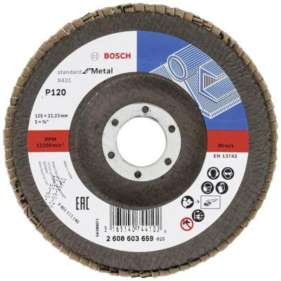 Bosch Accessories 2608603659 X431 Lamellenschijf Diameter 125 mm Boordiameter 22.33 mm Staal 1 stuk(s) Bosch Accessories 2608603659 X431 Lamellenschijf Diameter 125 mm Boordiameter 22.33 mm Staal 1 stuk(s)