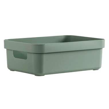 Sigma home box 9 liter - donkergroen - 35,2x25,3x12,2 cm