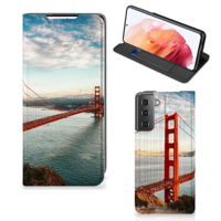 Samsung Galaxy S21 Book Cover Golden Gate Bridge - thumbnail