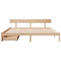 Bedframe zonder matras massief grenenhout 180x200 cm - thumbnail