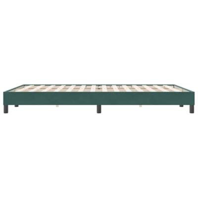 Bedframe zonder matras 160x220 cm fluweel donkergroen
