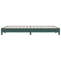 Bedframe zonder matras 160x220 cm fluweel donkergroen - thumbnail