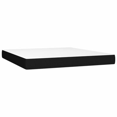 Pocketveringmatras medium 160x200x20 cm stof zwart