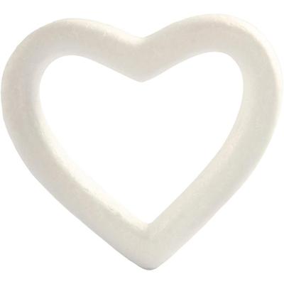 Creativ Company Hart, h: 12,5 cm, d: 2,5 cm, b: 13,5 cm, wit, 1 stuk