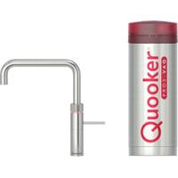 Quooker Fusion square met PRO3 boiler 3-in-1 kokend water kraan RVS - thumbnail