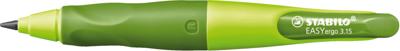 Vulpotlood STABILO Easyergo HB 3.15mm rechts groen/donkergroen incl puntenslijper blister à 1 stuk