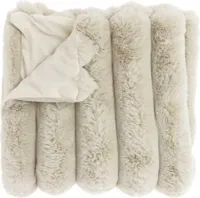 Unique Living plaid liebe 200x150cm chateau grey - thumbnail