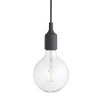 Muuto E27 Hanglamp LED - Donkergrijs - thumbnail