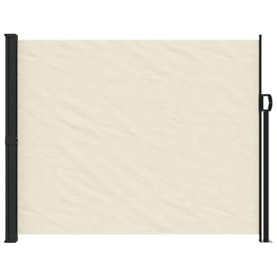 VidaXL Windscherm uittrekbaar 160x500 cm crèmekleurig