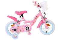 Disney Prinzessin Disney princess kinderfiets - meisjes - 12 inch - roze - twee handremmen - thumbnail