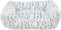 Trixie hondenmand mila hoekig pluche wit/grijs 80x60 cm - thumbnail