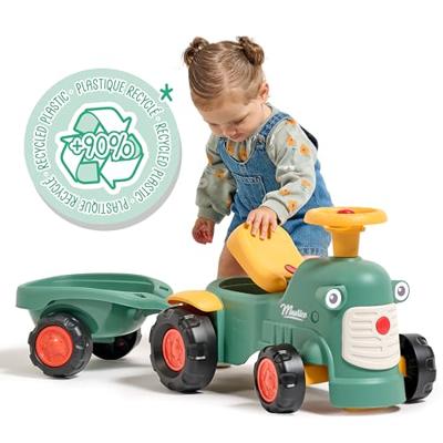 Falk maurice looptractor set groen/geel - thumbnail