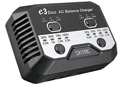 SkyRC e3 Duo AC Charger (LiPo, LiFe, LiHV 2-3s) SkyRC e3 Duo AC Charger (LiPo, LiFe, LiHV 2-3s)