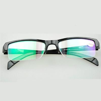 Vrouwen mannen half frame bijziendheid glazen HD AC groene film lens bijziendheid brillen (-1.50 D)