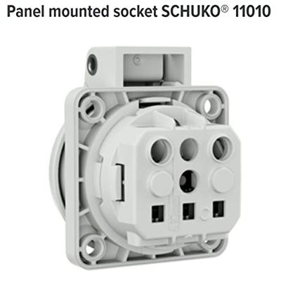 MENNEKES 11010 1-voudig Aanbouwcontactdoos IP54 Grijs