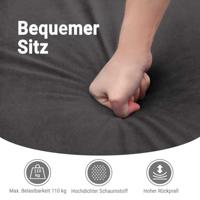 Fauteuil elektrisch verstelbaar fluweel blauw - thumbnail