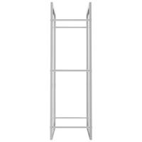 Haardhoutrek 50x28x94 cm roestvrij staal - thumbnail