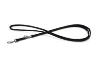 Beeztees buffalo - hondenriem - leer - zwart - 200 cm x 10 mm - thumbnail