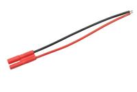 Goudstekker 2.0mm met plastic behuizing & silicone kabel 20awg, man - thumbnail