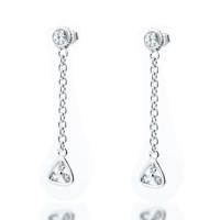 Guess Collection CC306E90 Oorbel Dames 925 Zilver Maat 4CM - thumbnail