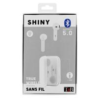 SHINY - TWS Bluetooth-oortelefoon met oplaaddoos - wit - thumbnail