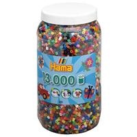 Hama midi strijkkralen in pot - mix (068), 13.000st. - thumbnail