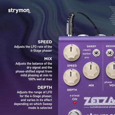 Strymon Zelzah Multidimensional Phaser effectpedaal